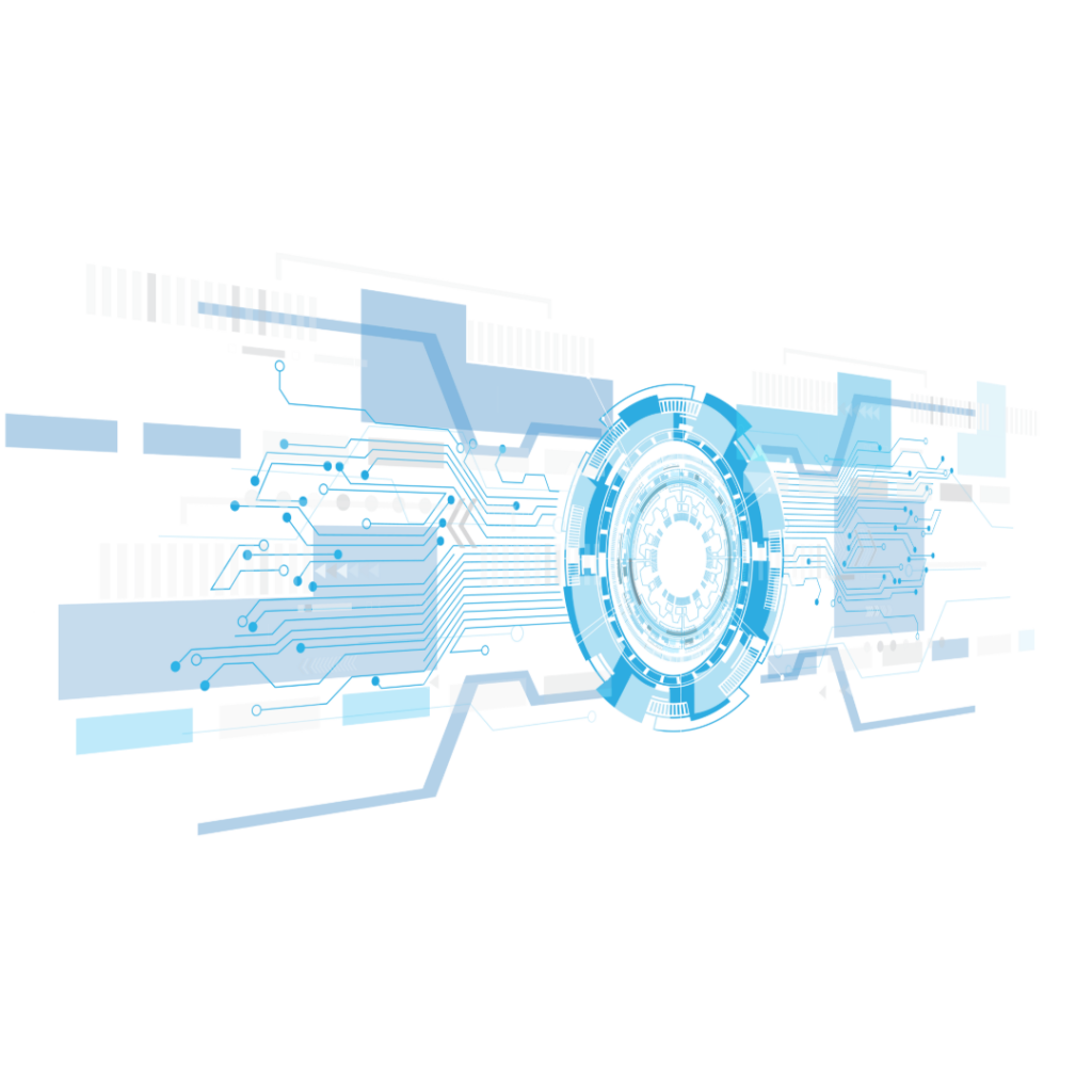 Digital transformation showing circuits